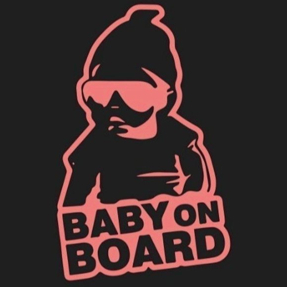 Gangster Baby On Board Ships Fast 5 Star Seller 5 in decals - Picture 1 of 1